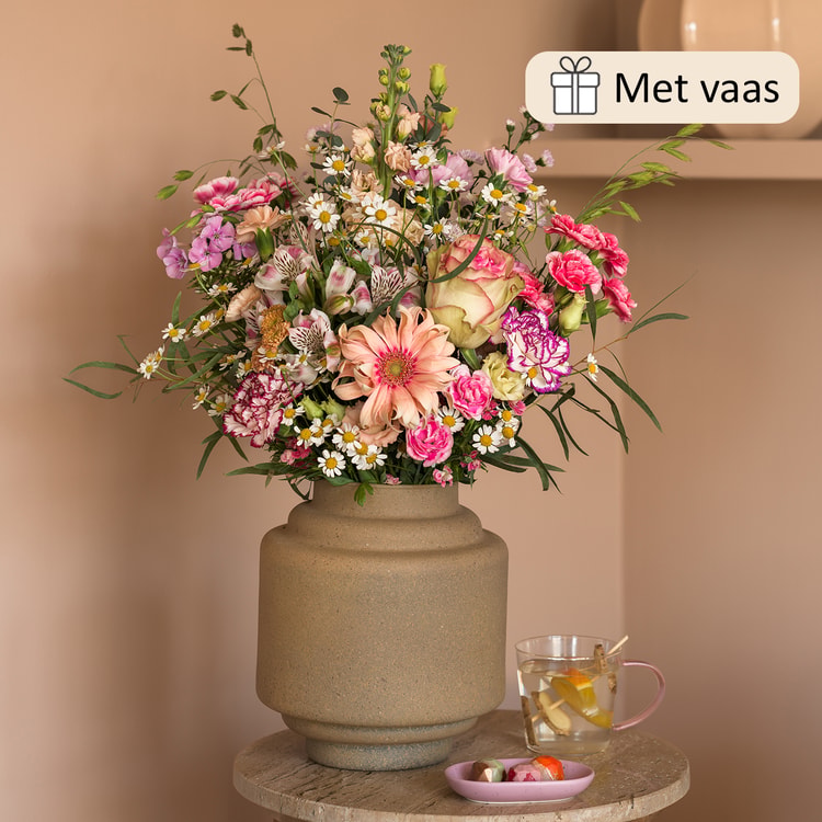 Cadeauset Vaas vol geluk hover